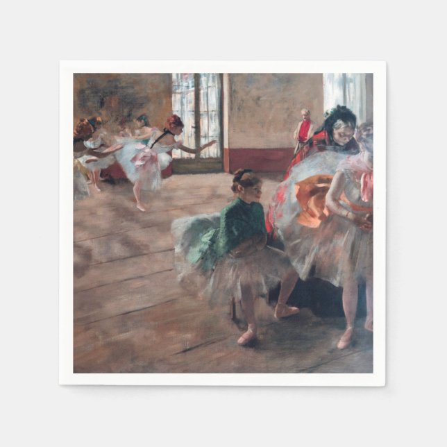 Edgar Degas - Repetitionen Pappersservett (Framsidan)