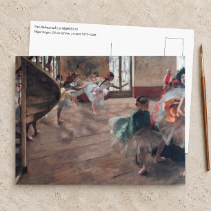 Edgar Degas - Repetitionen Vykort