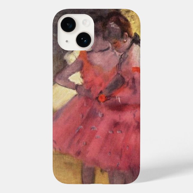 Edgar Degas Rosa Dancers iphone case (Baksida)