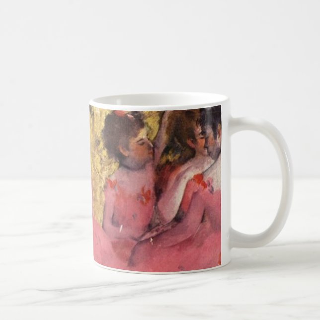 Edgar Degas Rosa Dancers Mugg (Höger)