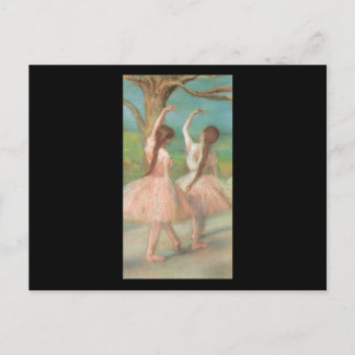 Edgar Degas Rosa Dansare Vykort