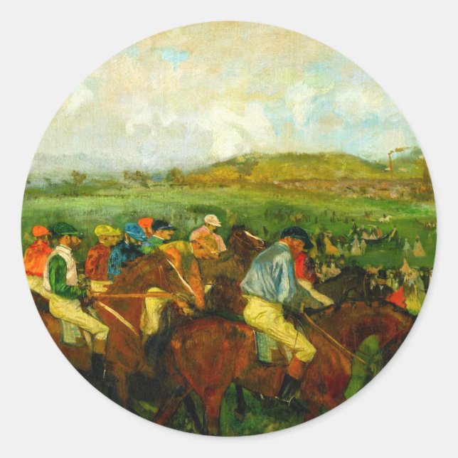 Edgar Degas  Runt Klistermärke (Framsida)