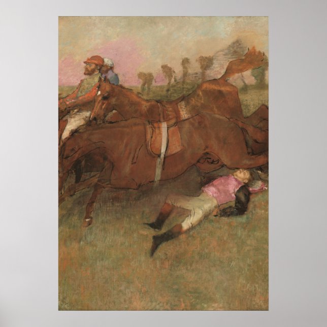 Edgar Degas | Scen från Steeplechase Poster (Framsidan)