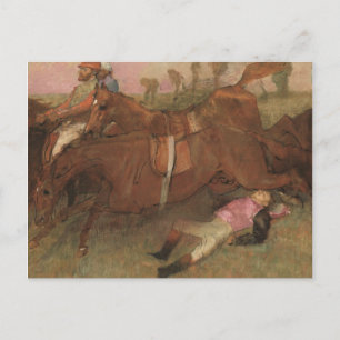 Edgar Degas Scen från Steeplechase Vykort