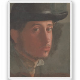 Edgar Degas - Self-Porträtt Klistermärken