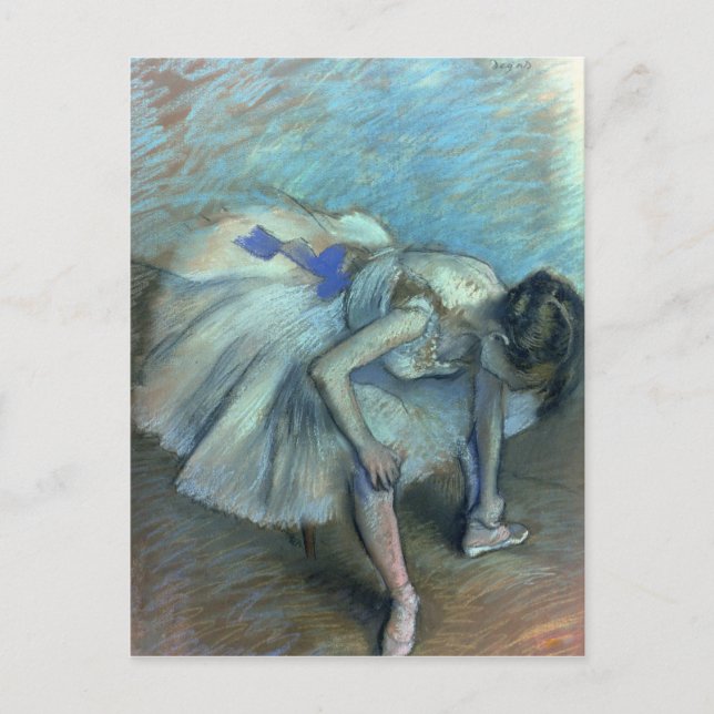 Edgar Degas | Sittande dansare, c.1881-83 Vykort (Framsida)