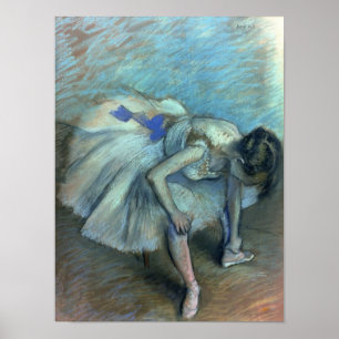 Edgar Degas Sittdankfartyg, 1881-83 Poster