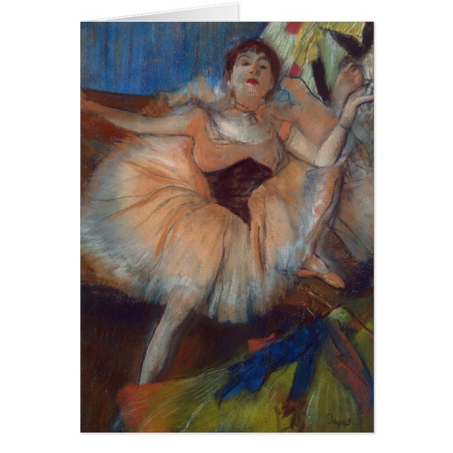 Edgar Degas | Sittdansare, 1879-80 Hälsningskort (Framsidan)