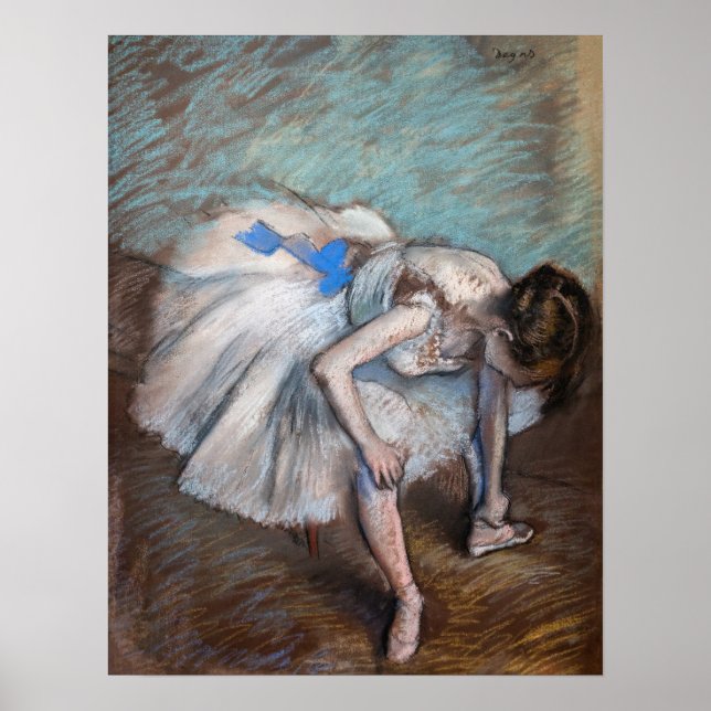 Edgar Degas - Sittdansare Poster (Framsidan)