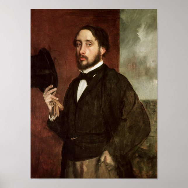 Edgar Degas | Självporträtt, c.1862 Poster (Framsidan)