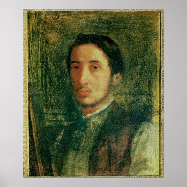 Edgar Degas | Självporträtt som ung man Poster (Framsidan)