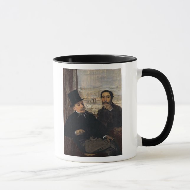 Edgar Degas | självporträtt w Evariste de Valernes Mugg (Höger)