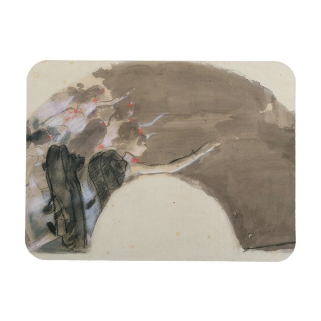 Edgar Degas | Skiss för fläkt, 1879 Magnet (Horisontell)