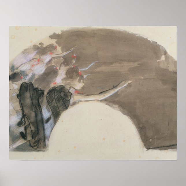 Edgar Degas | Skiss för fläkt, 1879 Poster (Framsidan)