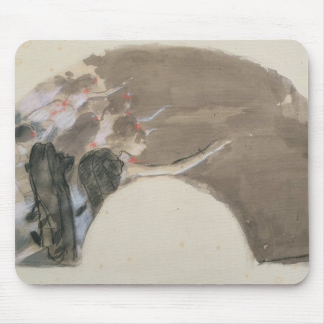 Edgar Degas | skissar för en fläkt, c.1879 Musmatta (Framsidan)