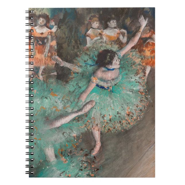 Edgar Degas - Skräddarr / Dancer in Grönt Anteckningsbok (Framsidan)