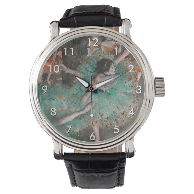 Edgar Degas - Skräddarr / Dancer in Grönt Armbandsur (Framsida)