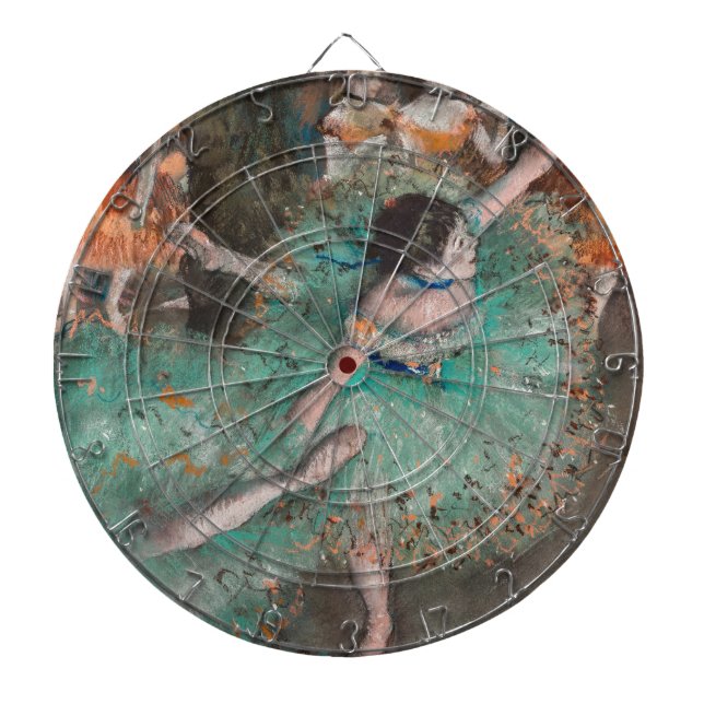 Edgar Degas - Skräddarr / Dancer in Grönt Darttavla (Framsidan)