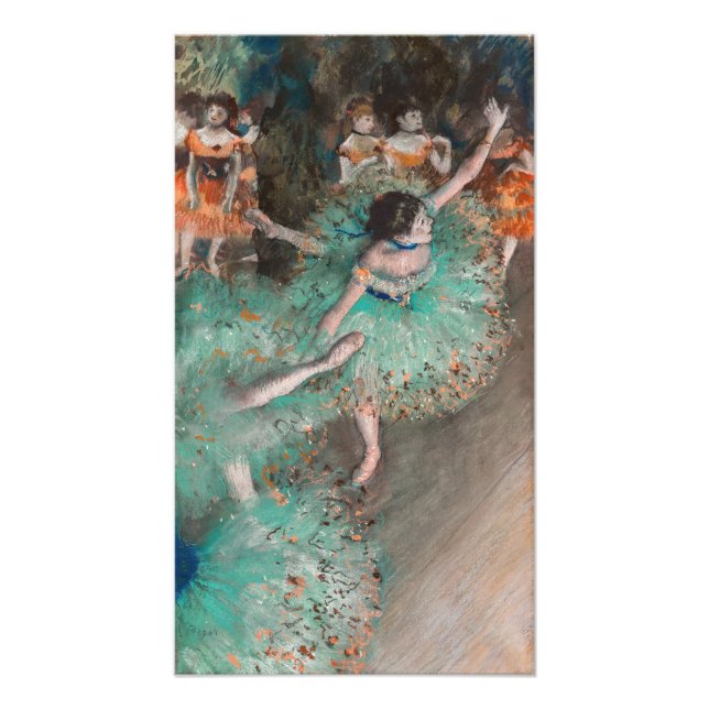Edgar Degas - Skräddarr / Dancer in Grönt Fototryck (Framsidan)