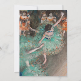 Edgar Degas - Skräddarr / Dancer in Grönt Inbjudningar