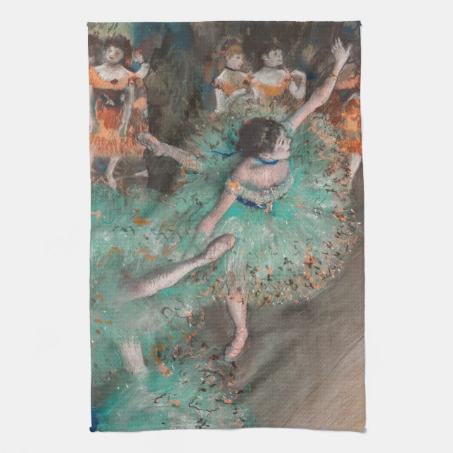 Edgar Degas - Skräddarr / Dancer in Grönt Kökshandduk (Vertikal)