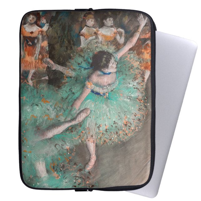 Edgar Degas - Skräddarr / Dancer in Grönt Laptop Fodral (Skapare uppladdad)