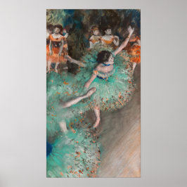 Edgar Degas - Skräddarr / Dancer in Grönt Poster