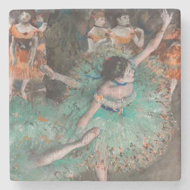 Edgar Degas - Skräddarr / Dancer in Grönt Stenunderlägg (Framsidan)