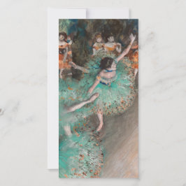 Edgar Degas - Skräddarr / Dancer in Grönt Tack Kort
