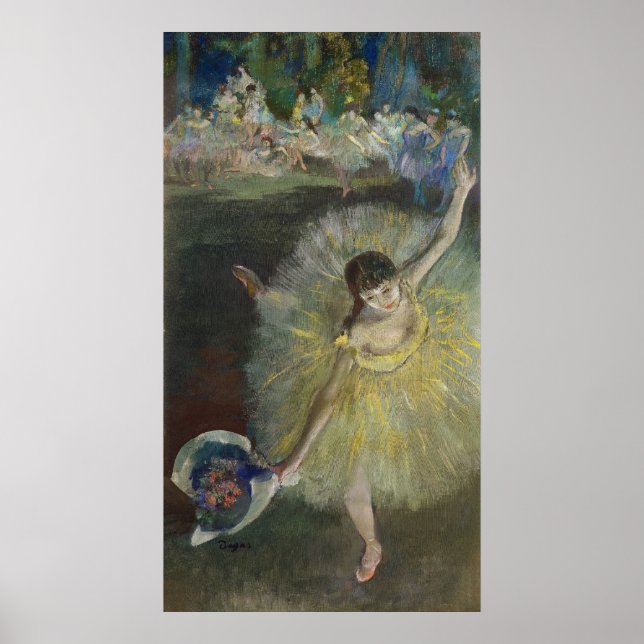 Edgar Degas | Slut på en Arabesque, 1877 Poster (Framsidan)