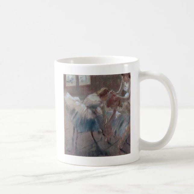 Edgar Degas | som tre dansare som förbereder sig Kaffemugg (Höger)
