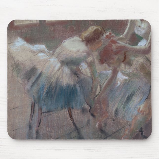 Edgar Degas | som tre dansare som förbereder sig Musmatta (Framsidan)