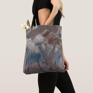 Edgar Degas som tre dansare som förbereder sig Tygkasse