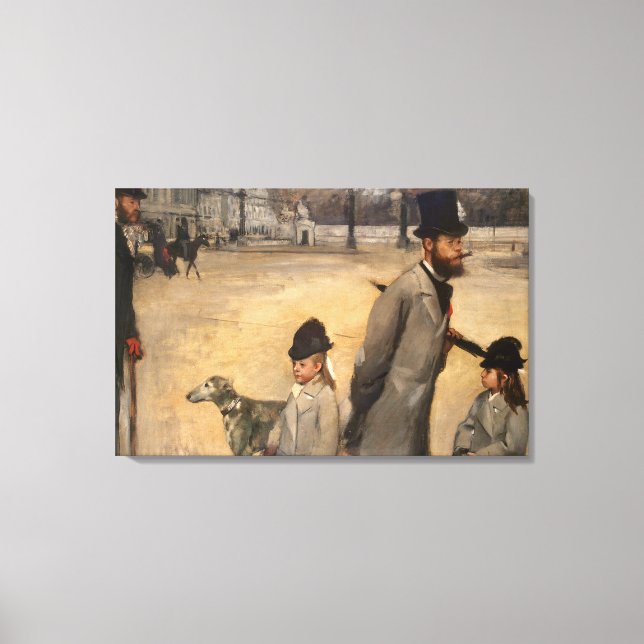 Edgar Degas | Ställe de la Concorde, 1875 Canvastryck (Framsida)