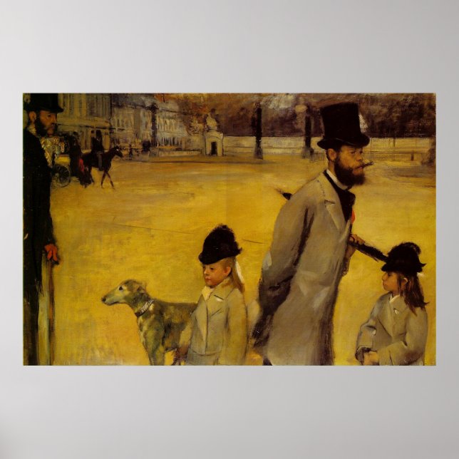 Edgar Degas - Ställe i Concorde 1875 oil canvas Poster (Framsidan)