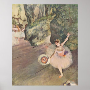 Edgar Degas Star of Ballet w/ Flowers 1878 pastel Poster