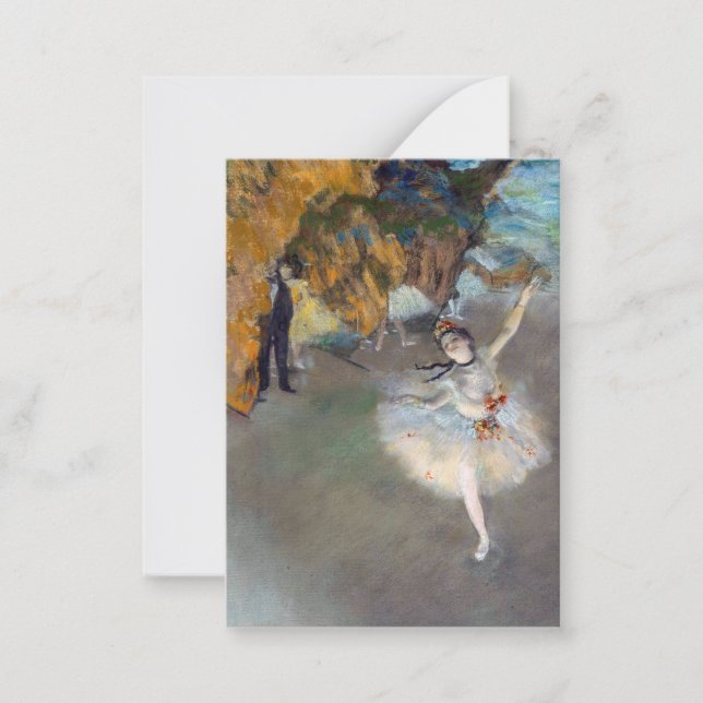 Edgar Degas - Stjärna/dansare på scenen Anteckningskort (Framsida)