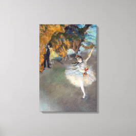 Edgar Degas - Stjärna/dansare på scenen Canvastryck