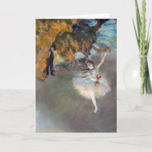 Edgar Degas - Stjärna/dansare på scenen Kort