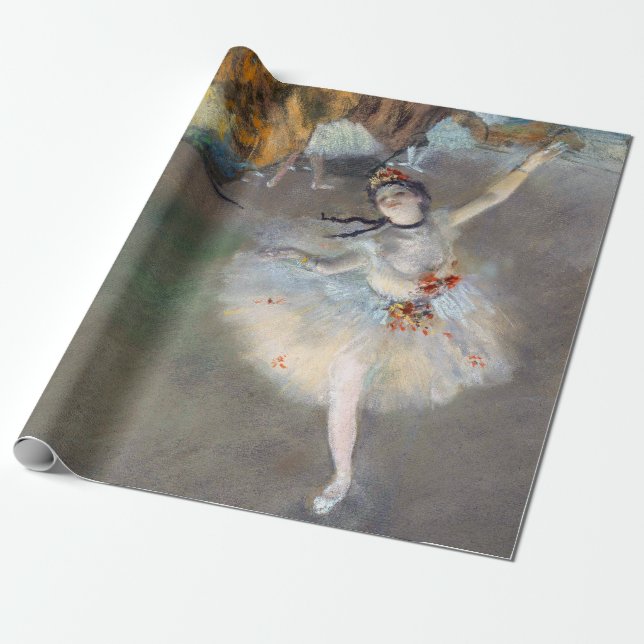 Edgar Degas - Stjärna/dansare på scenen Presentpapper (Utrullad)