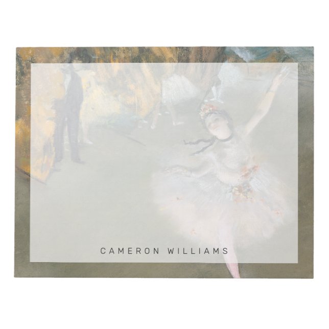 Edgar Degas | Stjärna eller dansare på scenen Anteckningsblock (Framsida)