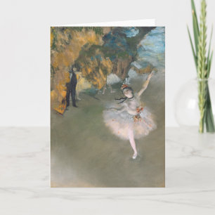 Edgar Degas Stjärna eller dansare på scenen Kort