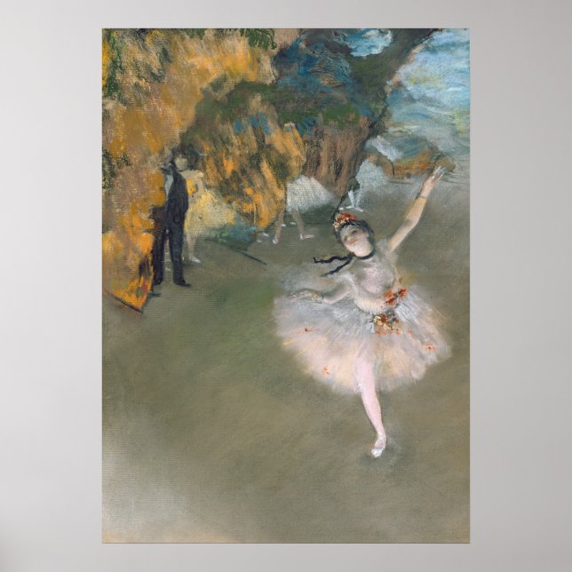 Edgar Degas | Stjärna eller dansare på scenen Poster (Framsidan)