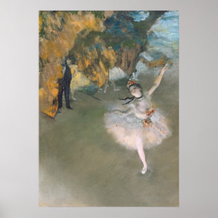 Edgar Degas   Stjärna eller dansare på scenen Poster