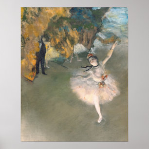 Edgar Degas   Stjärna eller dansare på scenen Poster