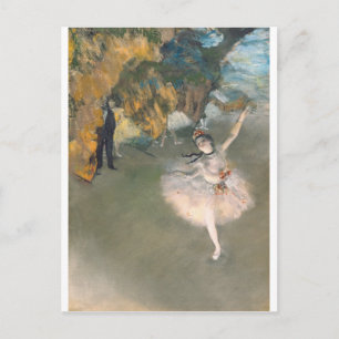 Edgar Degas   Stjärna eller dansare på scenen Vykort
