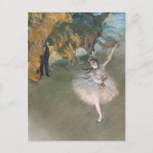 Edgar Degas Stjärna eller dansare på scenen Vykort