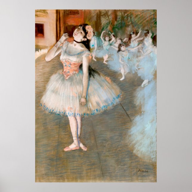 Edgar Degas stjärna - Impressionism Poster (Framsidan)