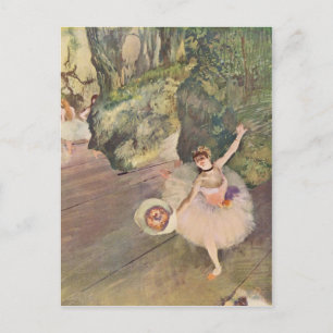 Edgar Degas stjärna. Vykort