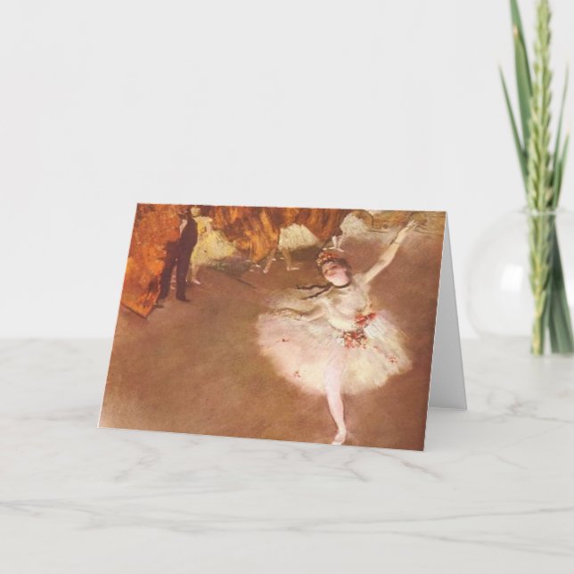 Edgar Degas stjärnahälsningkortet Kort (Framsida)